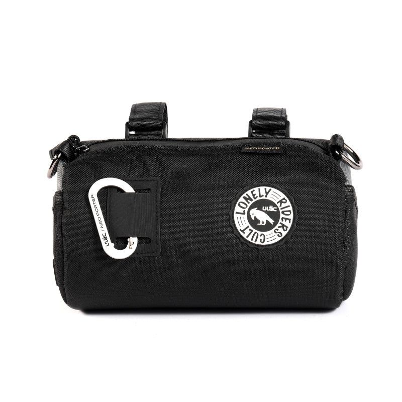 ULAC Handlebar Roll Bag 2.7L with Carabiner Black / Grey