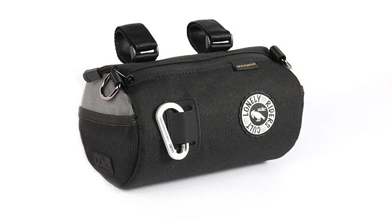 ULAC Handlebar Roll Bag 2.7L with Carabiner Black / Grey