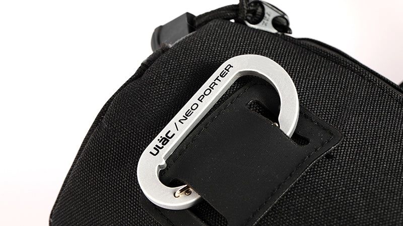 ULAC Handlebar Roll Bag 2.7L with Carabiner Black / Grey