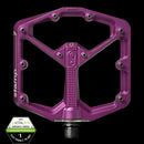 Crankbrothers Pedal Stamp 7 Large Splatter Paint Lime Green