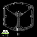 Crankbrothers Pedal Stamp 7 Large Splatter Paint Lime Green