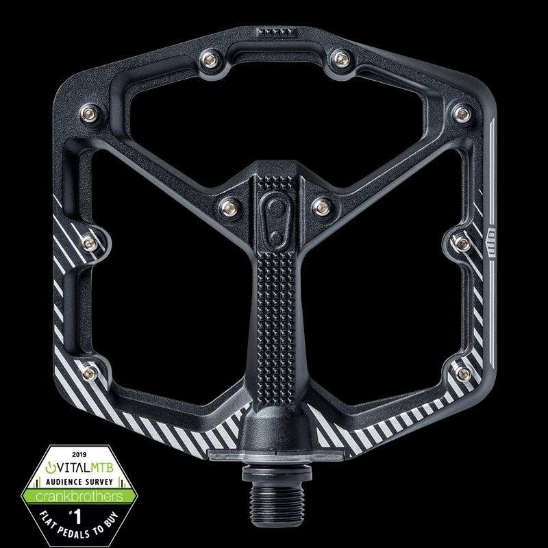 Crankbrothers Pedal Stamp 7 Large Splatter Paint Lime Green
