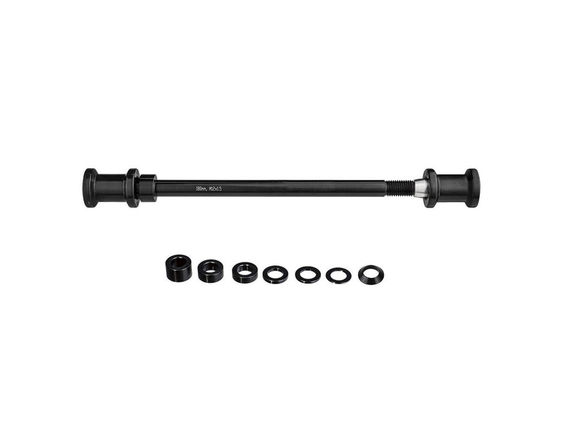 Topeak Axle for Journey Trailer TX Kit-P15,180mm 7075 CNC Thru Axle w/M12 x Pitch 1.5mm thread, w/spacer kit