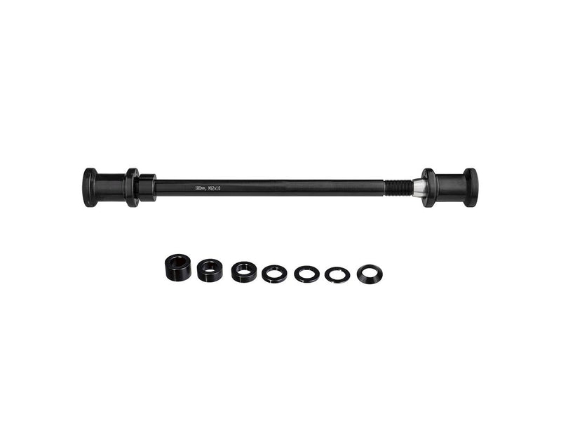 Topeak Axle for Journey Trailer TX Kit-P10,180mm 7075 CNC Thru Axle w/M12 x Pitch 1.0mm thread, w/spacer kit