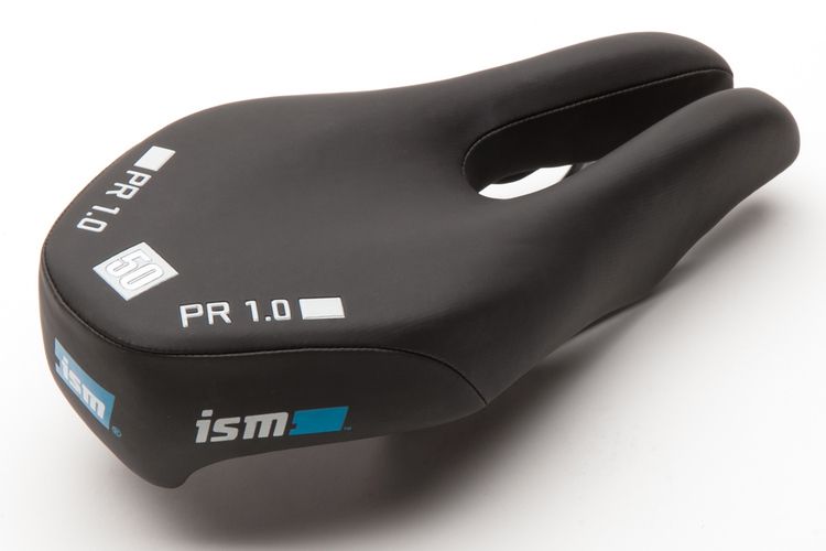 ISM Saddle PR 1.0 Black L-245 / W-130 Satin Steel Rails