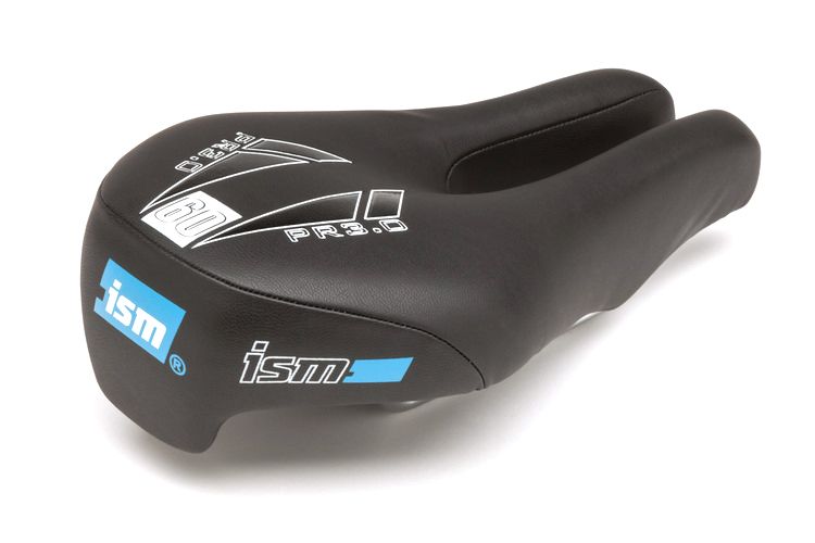 ISM Saddle PR 3.0 Black L-235 / W-145 Satin Steel Rails