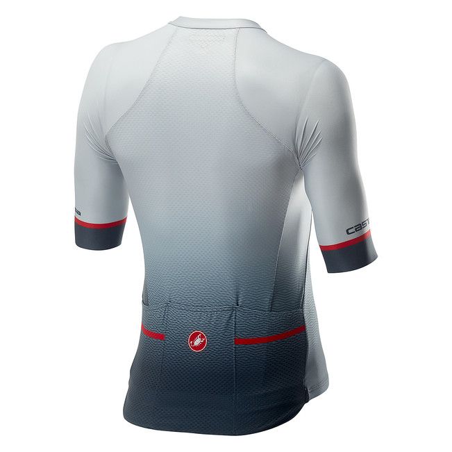 Castelli Jersey Aero Race 6.0 Savile Blue/Pro Red