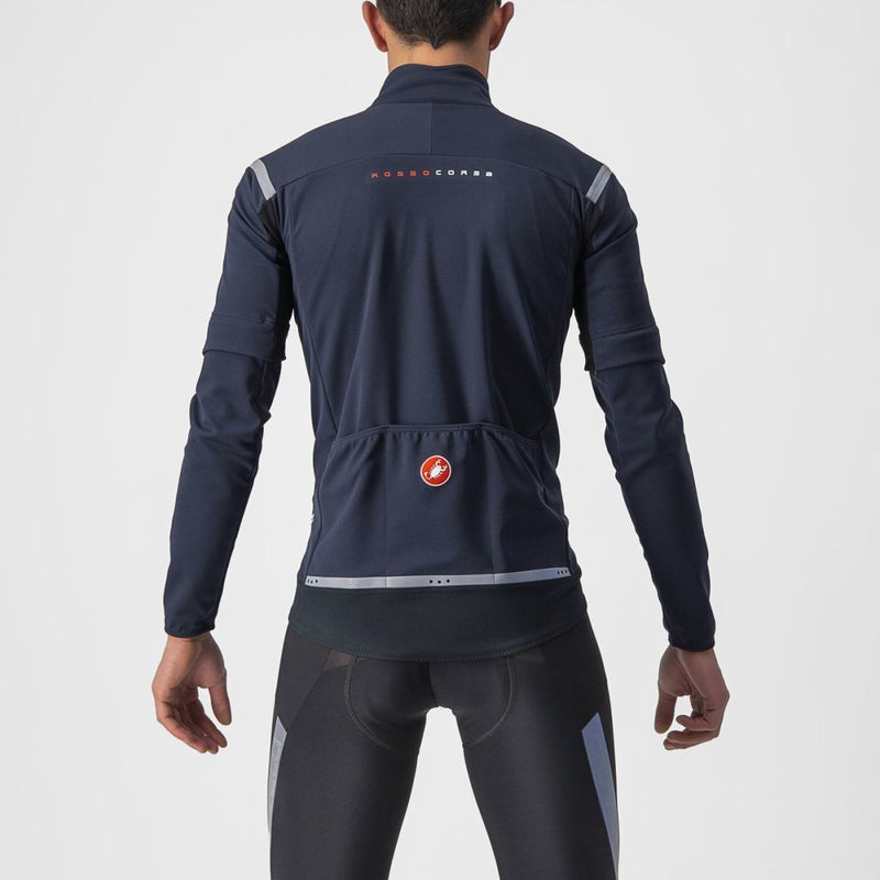 Castelli Jacket Perfetto RoS 2 Convertible Electric Lime/Dark Gray