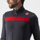 Castelli Men's Jersey Puro 3 FZ Red/Black Reflex