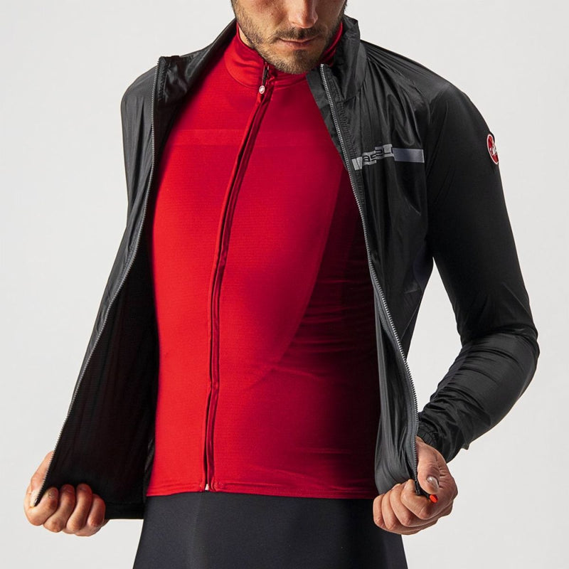 Castelli Jacket Squadra Stretch Electric Lime/Dark Gray