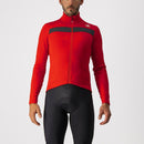 Castelli Men's Jersey Puro 3 FZ Red/Black Reflex